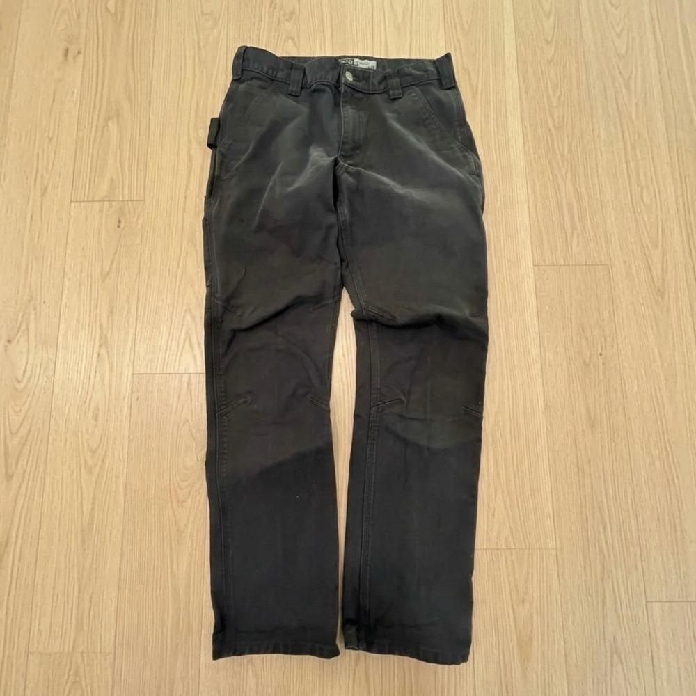 Carhartt Rugged Flex Straight Fit Duck Tapered Utility Work Pants Black BN3339-M